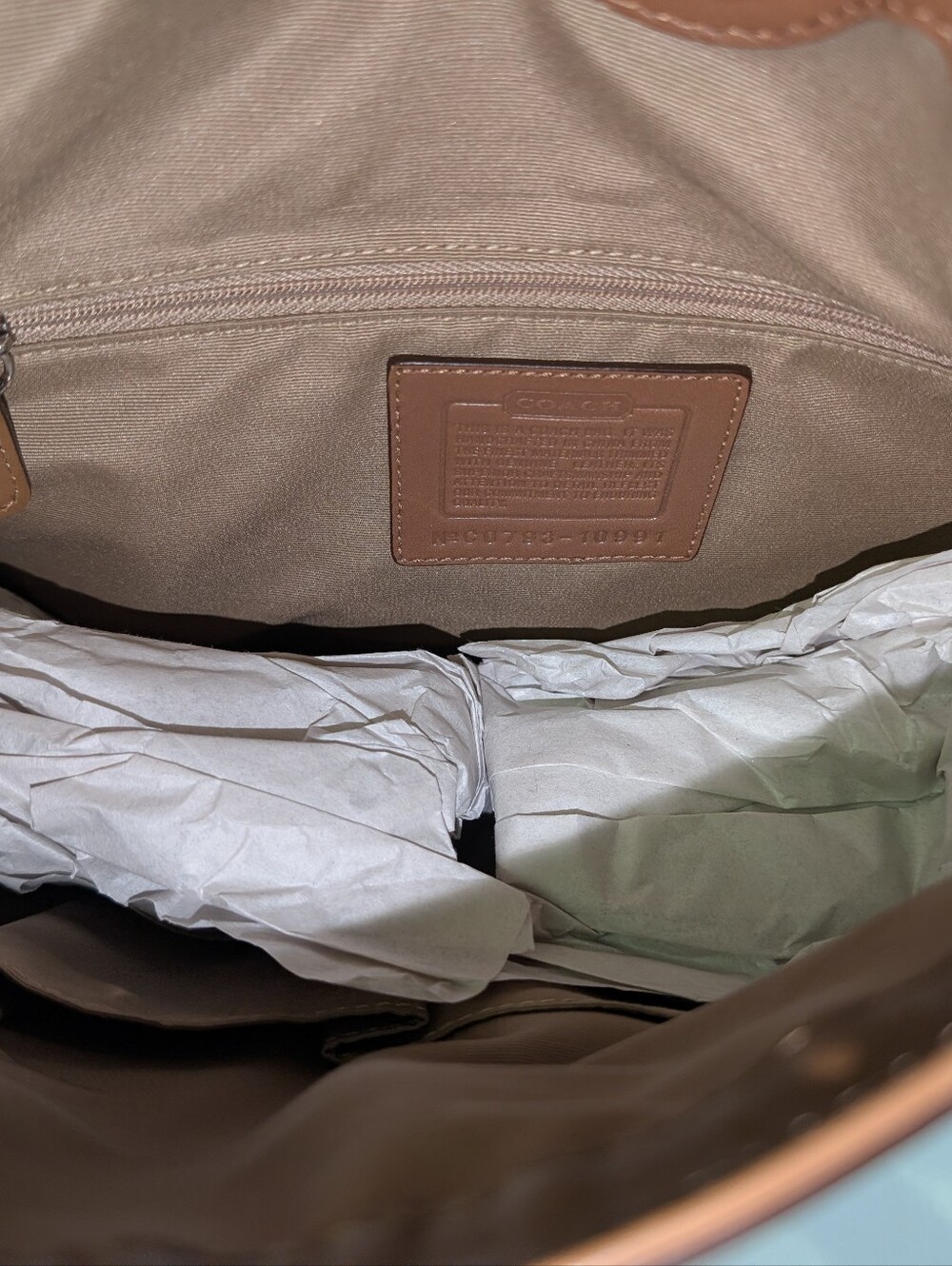 Coach brown/tan purse - Picture 4 of 4